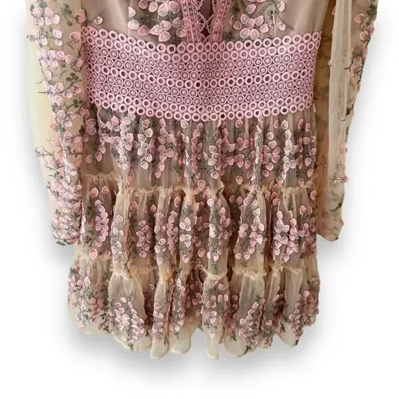 Bronx and Banco Megan Mini Dress in Rose Pink Medium (6 US) Women’s - Picture 4 of 12